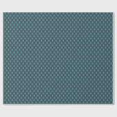 Papier Cadeau Chevron Op-Art bleu néon. (Plat)