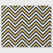 Papier Cadeau Chevron Or  (Plat)