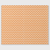 Papier Cadeau Chevron Orange (Plat)