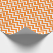 Papier Cadeau Chevron Orange (Coin)