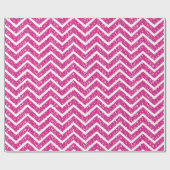 Papier Cadeau Chevron Pailleté Rose (Plat)