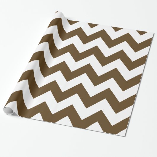 Papier Cadeau Chevron Pécan Neutres (Déroulé)