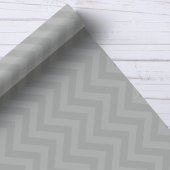 Papier Cadeau Chevron rayé zigzag gris