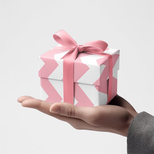 Papier Cadeau Chevron rose