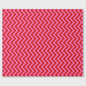 Papier Cadeau Chevron rouge rose chaud Zigzag do-it-yourself cou (Plat)