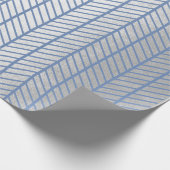 Papier Cadeau Chevron Tiffany Ocean Blue Grey Silver Navy VIP (Coin)