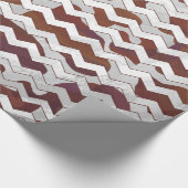 Papier Cadeau Chevron Vache Brown et blanc (Coin)