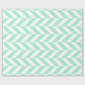 Papier Cadeau Chevron vert light (Plat)