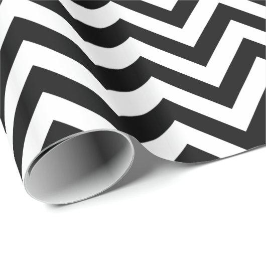 Papier Cadeau Chevron Zig Zag (Coin rond)