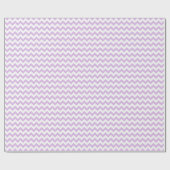 Papier Cadeau Chevron Zig Zag Motif Pastel Lilac White Scandi (Plat)