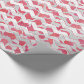 Papier Cadeau ChevronRose et Blanc Dalmatien (Coin)