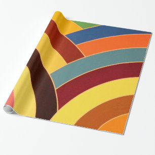 Papier Cadeau chevrons élégants sophistiqués chics