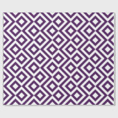 Papier Cadeau Chevrons violets et blancs (Plat)