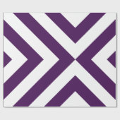 Papier Cadeau Chevrons violets et blancs (Plat)