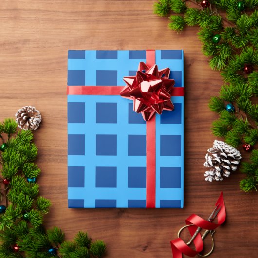 Papier Cadeau Chex bleu (Cadeau de vacances)