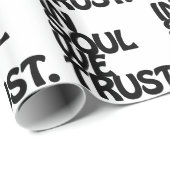 Papier Cadeau Chez Soul, Nous Avons Confiance. (Coin rond)