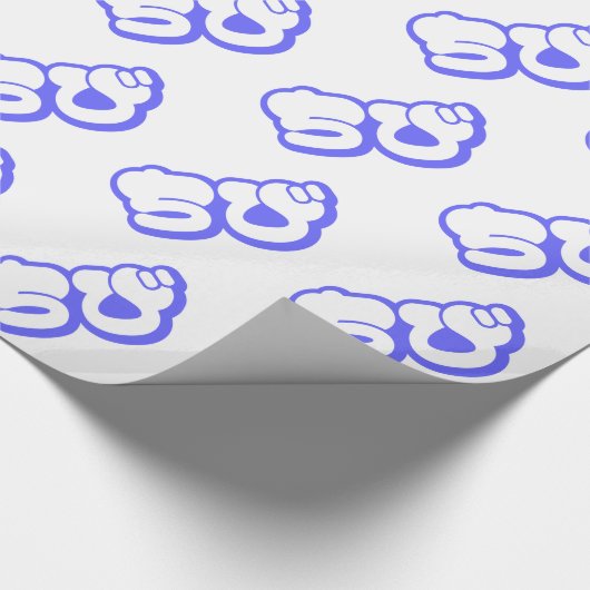 Papier Cadeau Chibi ち び japonais Nihongo Hiragana Script (Coin)