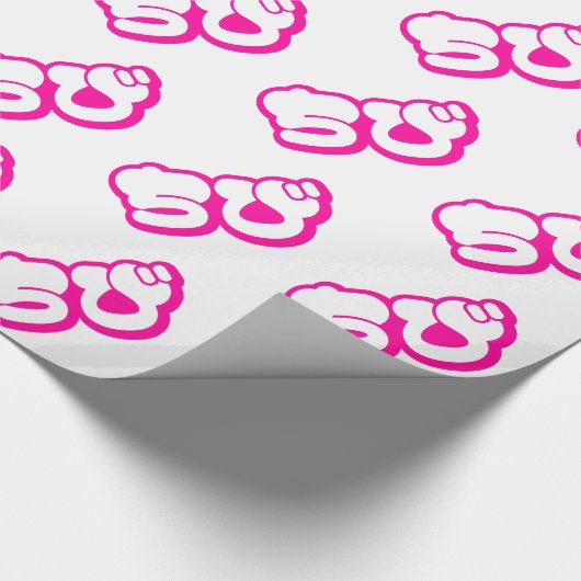 Papier Cadeau Chibi ち び japonais Nihongo Hiragana Script (Coin)