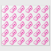 Papier Cadeau Chibi ち び japonais Nihongo Hiragana Script (Plat)
