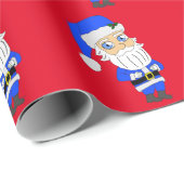 Papier Cadeau Chibi Blue Suit Père Noël (Coin rond)