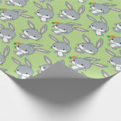 Papier Cadeau Chibi BUGS BUNNY™ Avec Carotte (Coin)