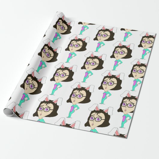 Papier Cadeau chibi bunnygirl (Déroulé)