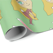 Papier Cadeau chibi bunnygirl (Coin rond)