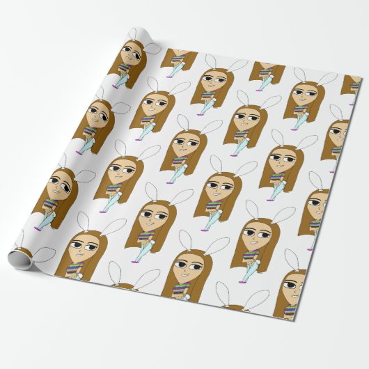 Papier Cadeau chibi bunnygirl (Déroulé)