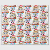 Papier Cadeau chibi catgirl (Plat)