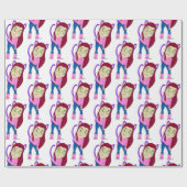 Papier Cadeau chibi catgirl (Plat)
