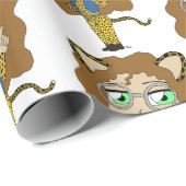 Papier Cadeau chibi catgirl (Coin rond)