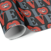 Papier Cadeau Chibi Catwoman LOVE (Coin rond)