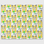 Papier Cadeau Chibi de Noël (Plat)