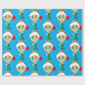 Papier Cadeau chibi elf (Plat)