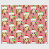 Papier Cadeau chibi elf (Plat)