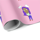 Papier Cadeau Chibi Lapinegirl (Coin rond)