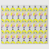 Papier Cadeau chibi "mauvaise fille" (Plat)