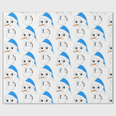 Papier Cadeau chibi snowman (Plat)