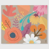 Papier Cadeau Chic Abstract Gold Leaf (Plat)