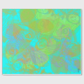 Papier Cadeau Chic Butterfly Aquamarine (Plat)