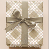 Papier Cadeau Chic Chic Automne Tartan Plaid