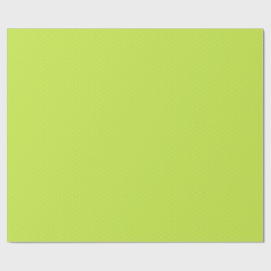 Papier Cadeau Chic citron vert blanc pois minuscule motif mignon (Plat)
