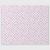 Papier Cadeau Chic corail violet pois motif (Plat)
