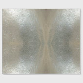 Papier Cadeau Chic de fête élégant de gris argenté (Plat)