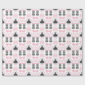 Papier Cadeau Chic élégant Fille talons hauts Motif de mode (Plat)