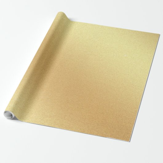 Papier Cadeau Chic Faux Gold Parties scintillant Élégant cadeau (Déroulé)