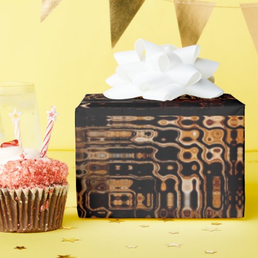 Papier Cadeau Chic Faux Mosaic Gray Terracotta Design (Fête d'anniversaire)