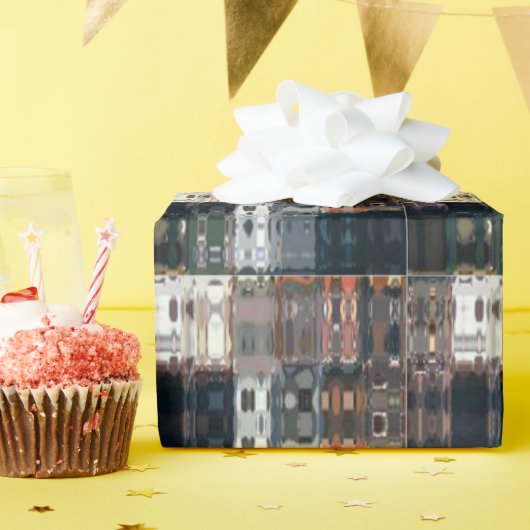 Papier Cadeau Chic Faux Mosaic Gray Terracotta Design set 2 (Fête d'anniversaire)