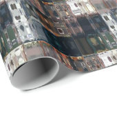 Papier Cadeau Chic Faux Mosaic Gray Terracotta Design set 2 (Coin rond)