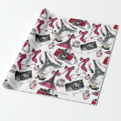 Papier Cadeau Chic Girly Paris (Déroulé)